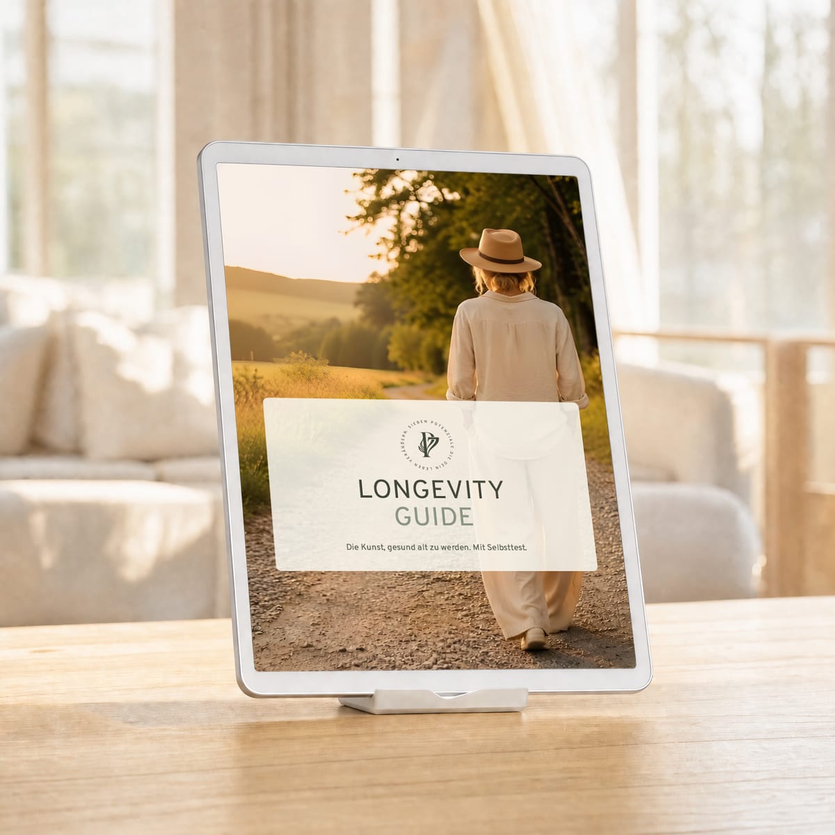 Das E-Booklet Longevity Guide auf dem Tablet