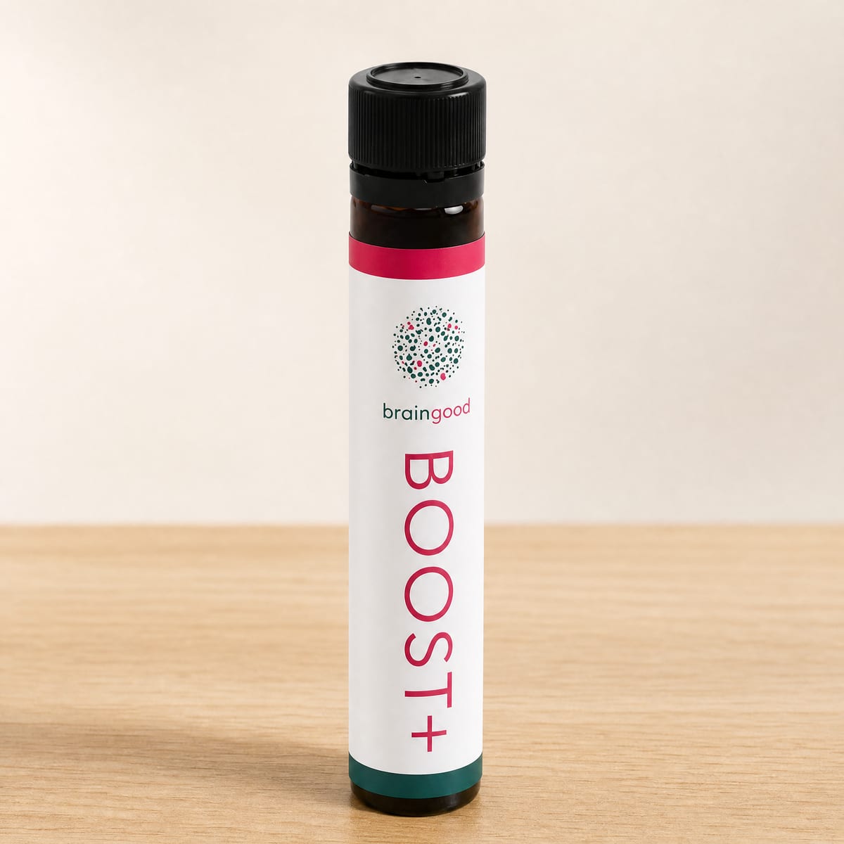 Einzelne BOOST+ Ampulle aus Braunglas